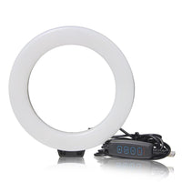 6Inch Mini LED Desktop Video Ring Light Selfie Lamp with Tripod Stand USB Plug for Youtube Live Photo Photography Studio
