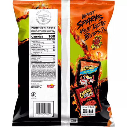 Cheetos Crunchy Flamin' Hot Limón Cheese Flavored  - 8.5Oz